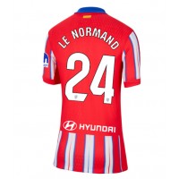 Koszulka piłkarska Atletico Madrid Robin Le Normand #24 Strój Domowy dla kobiety 2024-25 tanio Krótki Rękaw